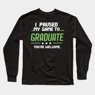 Funny Gamer Graduate 2024 Graduation Long Sleeve T-Shirt